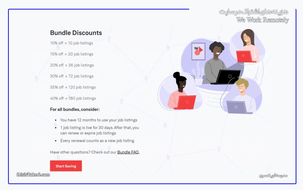 معرفی جامع سایت We Work Remotely: بهترین سایت های فریلنسری خارجی برای درآمد دلاری (قسمت ۱) 4 هزینه های اشتراک در سایت We Work Remotely