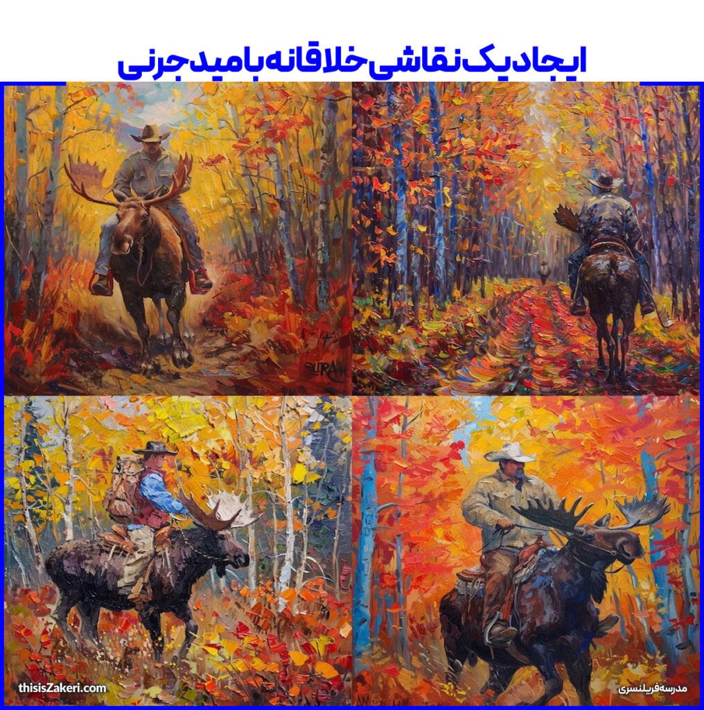 ایجاد یک نقاشی خلاقانه با میدجرنی