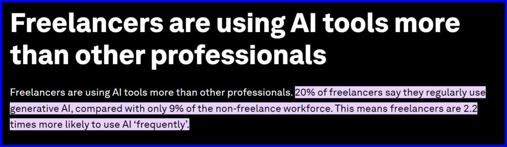 freelancers using ai more